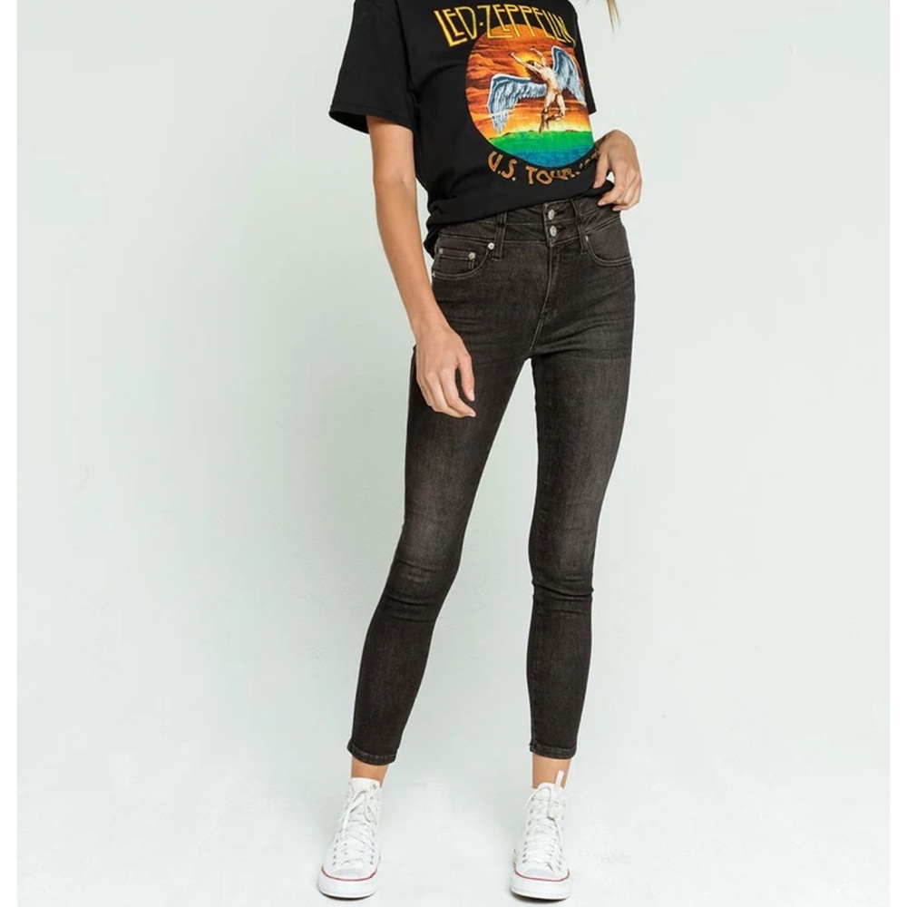 Daze Stacked Waist High Rise Skinny